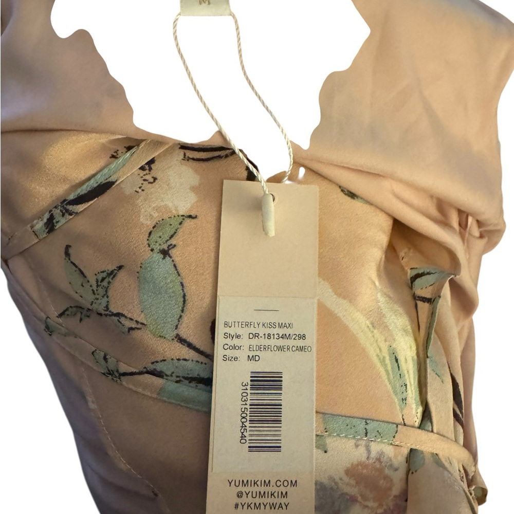 Yumi Kim Asymmetrical Floral Pink Flowy  Dress - Picture 4 of 4